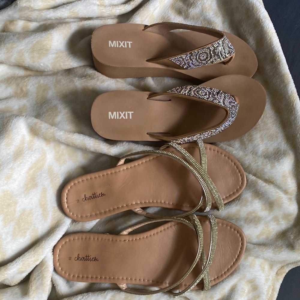 Sparkly sandals